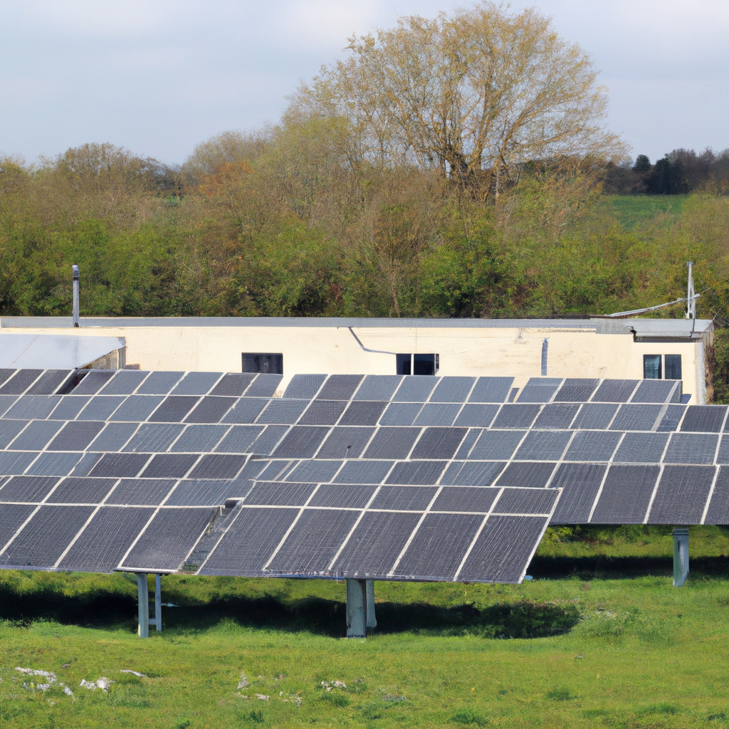 Installation de ferme solaire industrielle en Normandie